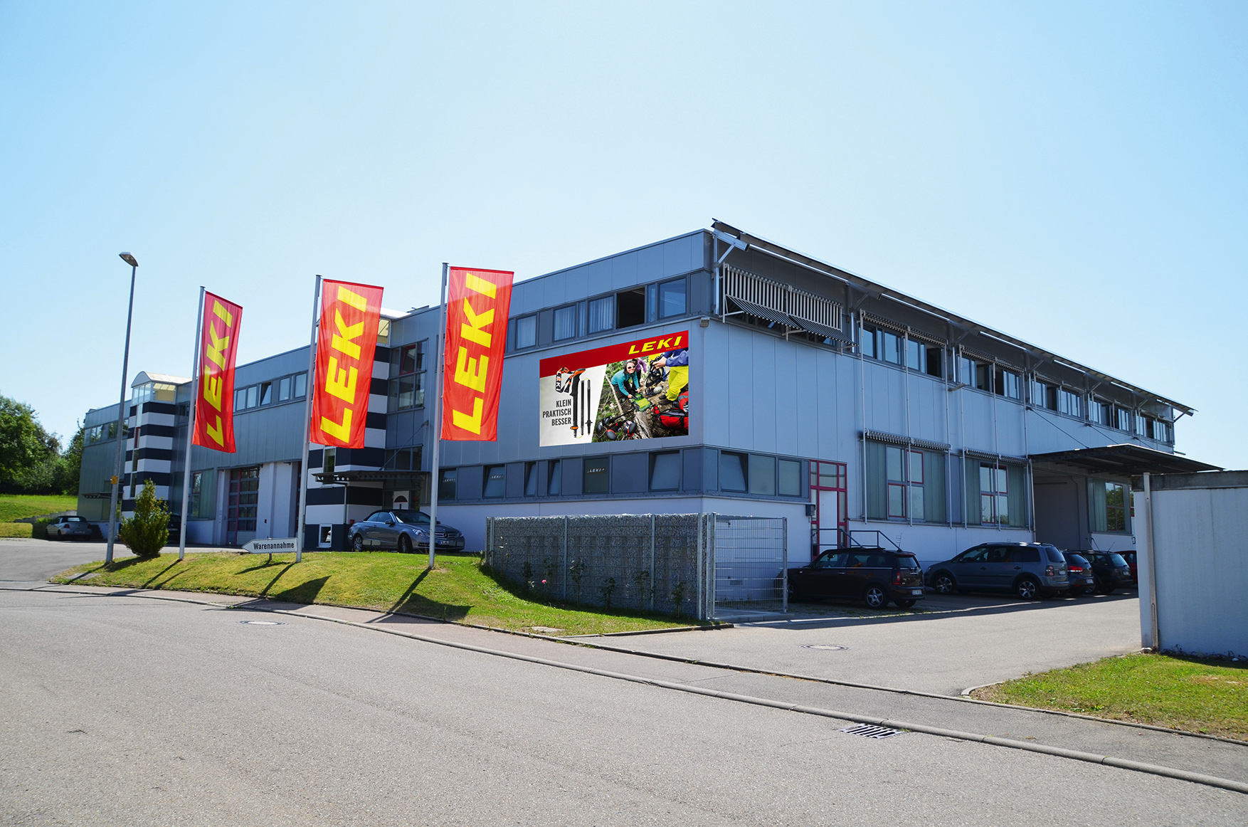 Die Firmenzentrale von Lenhart in Kirchheim – aus den Anfangsbuchstaben entstand der Markenname Leki.